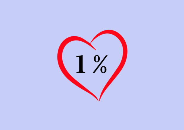 1 %