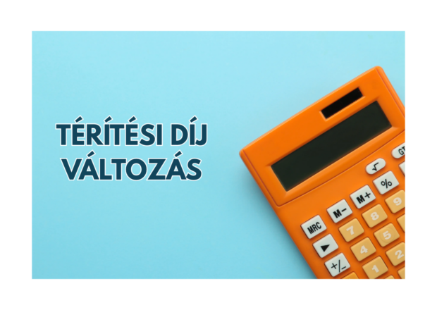 Térítési díj változás