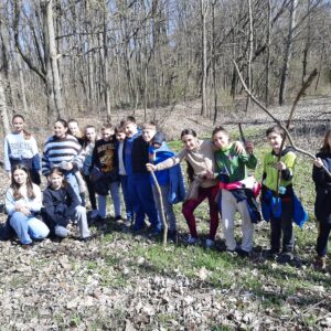 Farkasszigeti látogatás - talajszelvény megtekintése