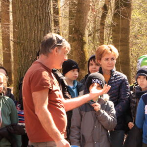 Farkasszigeti látogatás - talajszelvény megtekintése