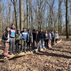 Farkasszigeti látogatás - talajszelvény megtekintése