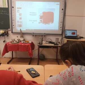 8.a osztály - Mikulásos foglalkozás