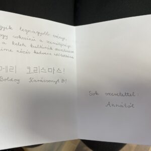 7.a osztály Adventi ajándékozás